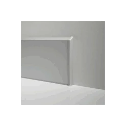 Terminale DX/SX In PVC Argento Per Battiscopa Metal Line 95