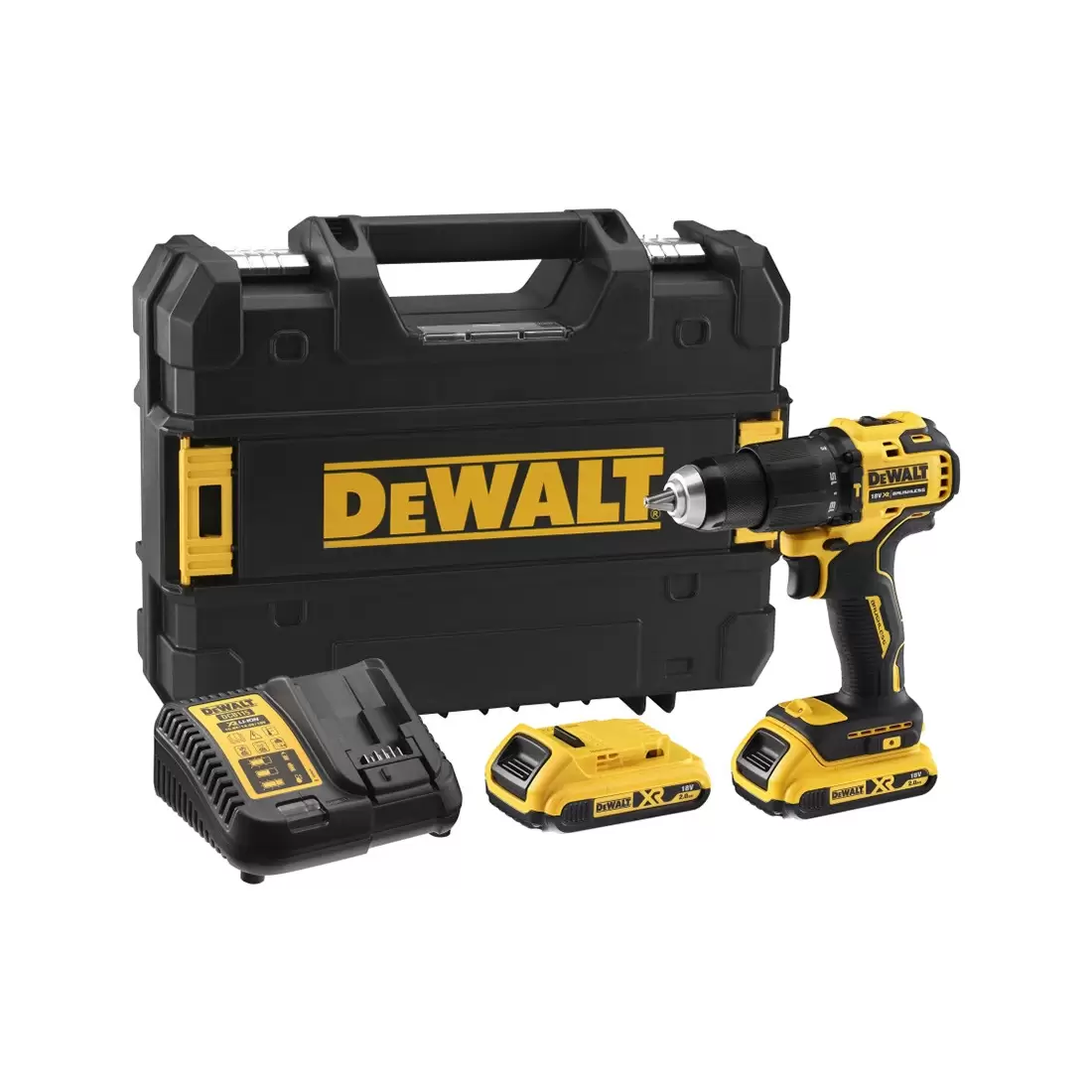 Trapano Avvitatore A Percussione DeWalt 18V T-Stak DCD709D2T 1 Trapano Avvitatore A Percussione DeWalt 18V T-Stak DCD709D2T