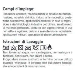 Tuta Monouso Bianca Con Cappuccio Prokem Neri -Vendite Ediliamo tuta monouso bianca con cappuccio prokem neri 2