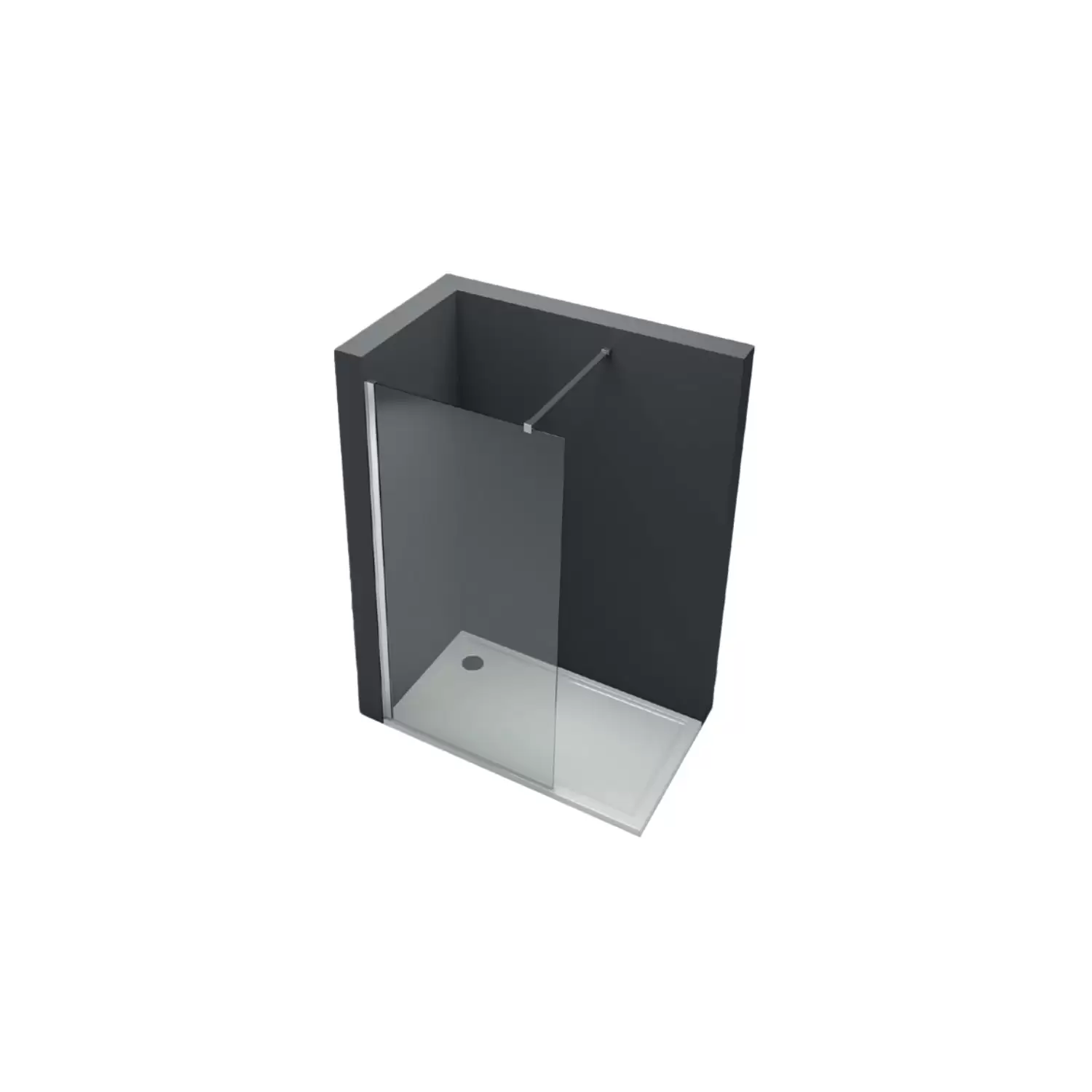 Box Doccia Walk-In Cromo Lucido Cristallo 8mm Monet 3 Box Doccia Walk-In Cromo Lucido Cristallo 8mm Monet - immagine 3