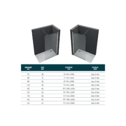 Box Doccia Walk-In Cromo Lucido Cristallo 8mm Monet 12 Box Doccia Walk-In Cromo Lucido Cristallo 8mm Monet -Vendite Ediliamo walk in cristallo temprato 8mm monet aquana 2