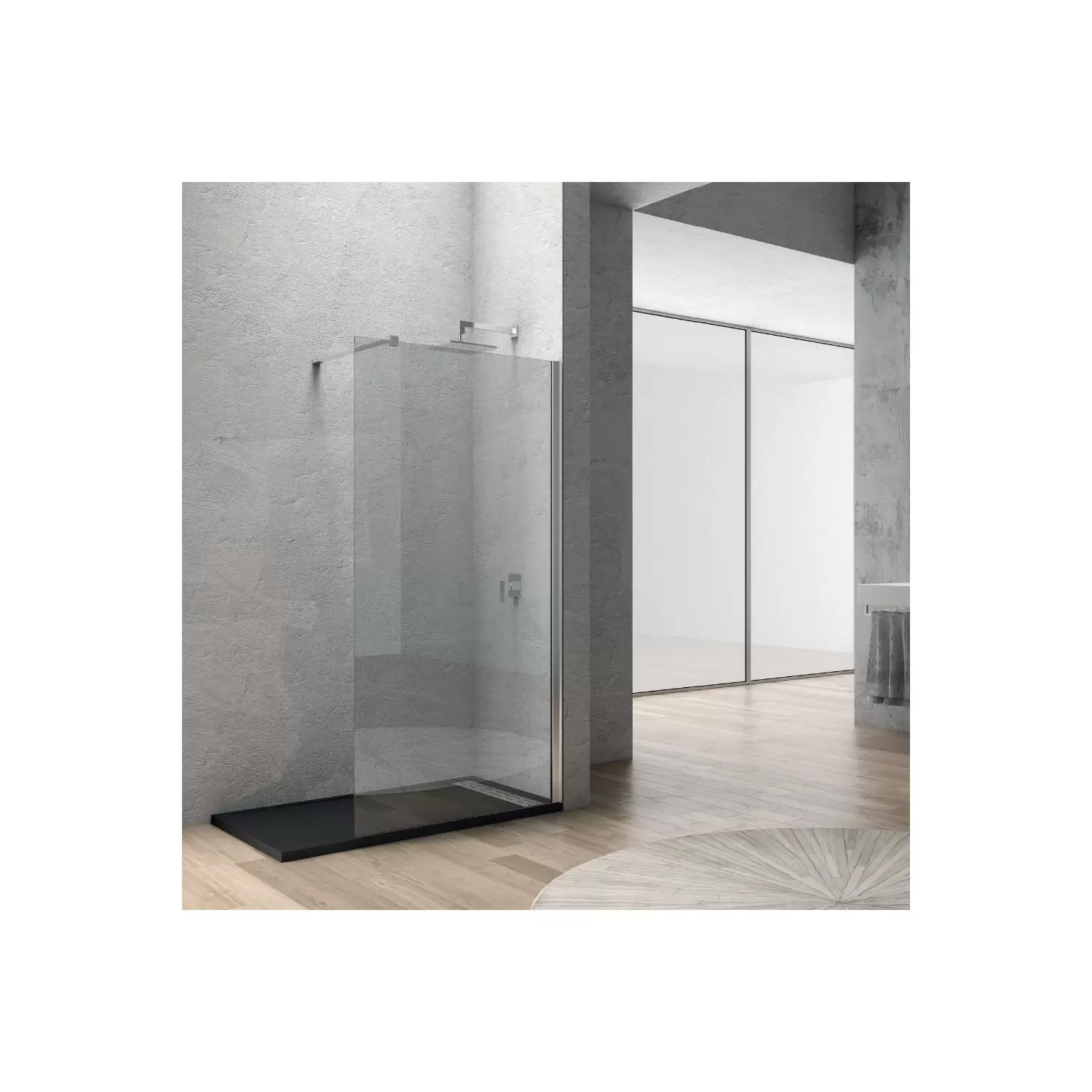 Box Doccia Walk-In Cromo Lucido Cristallo 8mm Monet 8 Box Doccia Walk-In Cromo Lucido Cristallo 8mm Monet - immagine 8