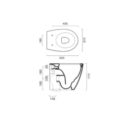 Wc A Pavimento 52x37 Cm Italy 52 Catalano -Vendite Ediliamo wc a pavimento catalano 52x37 cm italy 52 bianco 2