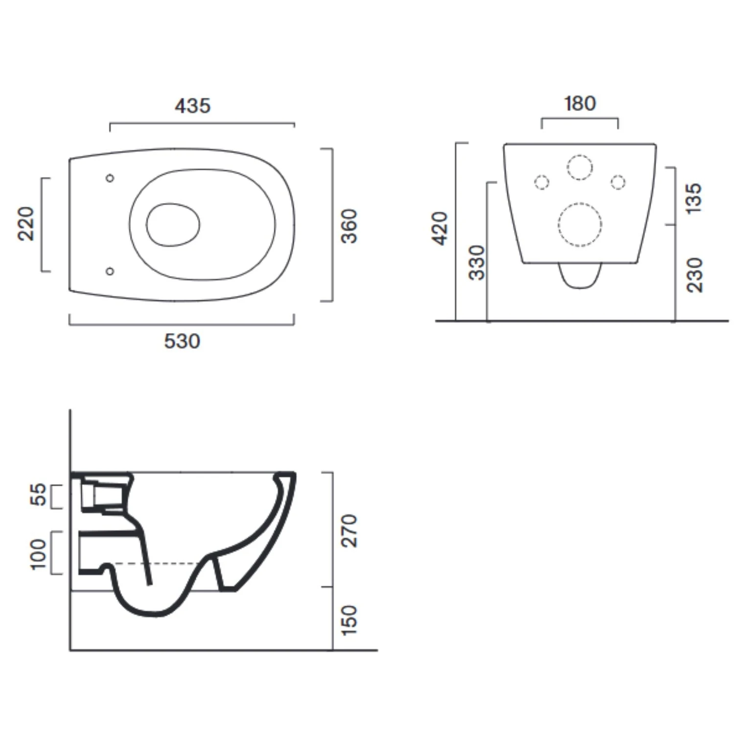 Wc Sospeso 53 X 36 Alvea Catalano Bianco 3 Wc Sospeso 53 X 36 Alvea Catalano Bianco - immagine 3